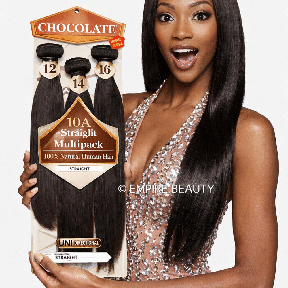 CHOCOLATE 10A Straight Multipack 100% Natural Human Hair