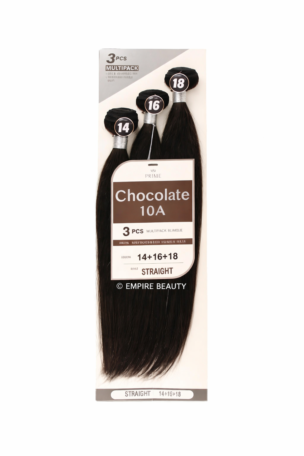 CHOCOLATE 10A Straight Multipack 100% Natural Human Hair_1