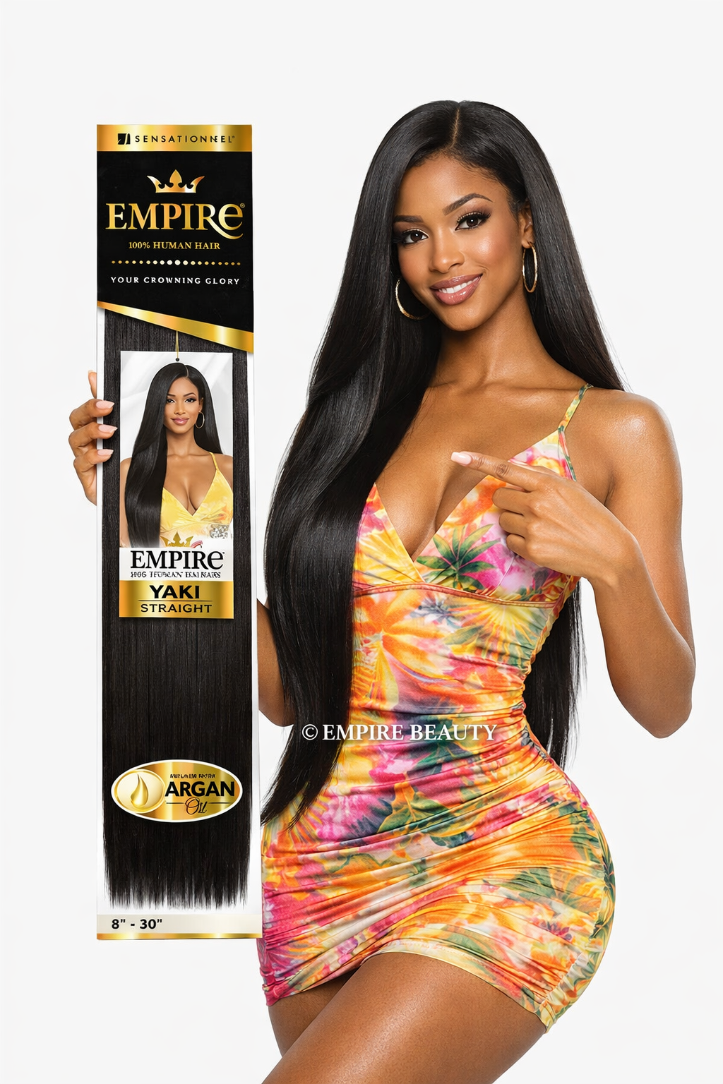 EMPIRE YAKI 100% Human Hair - Straight (8' - 30)