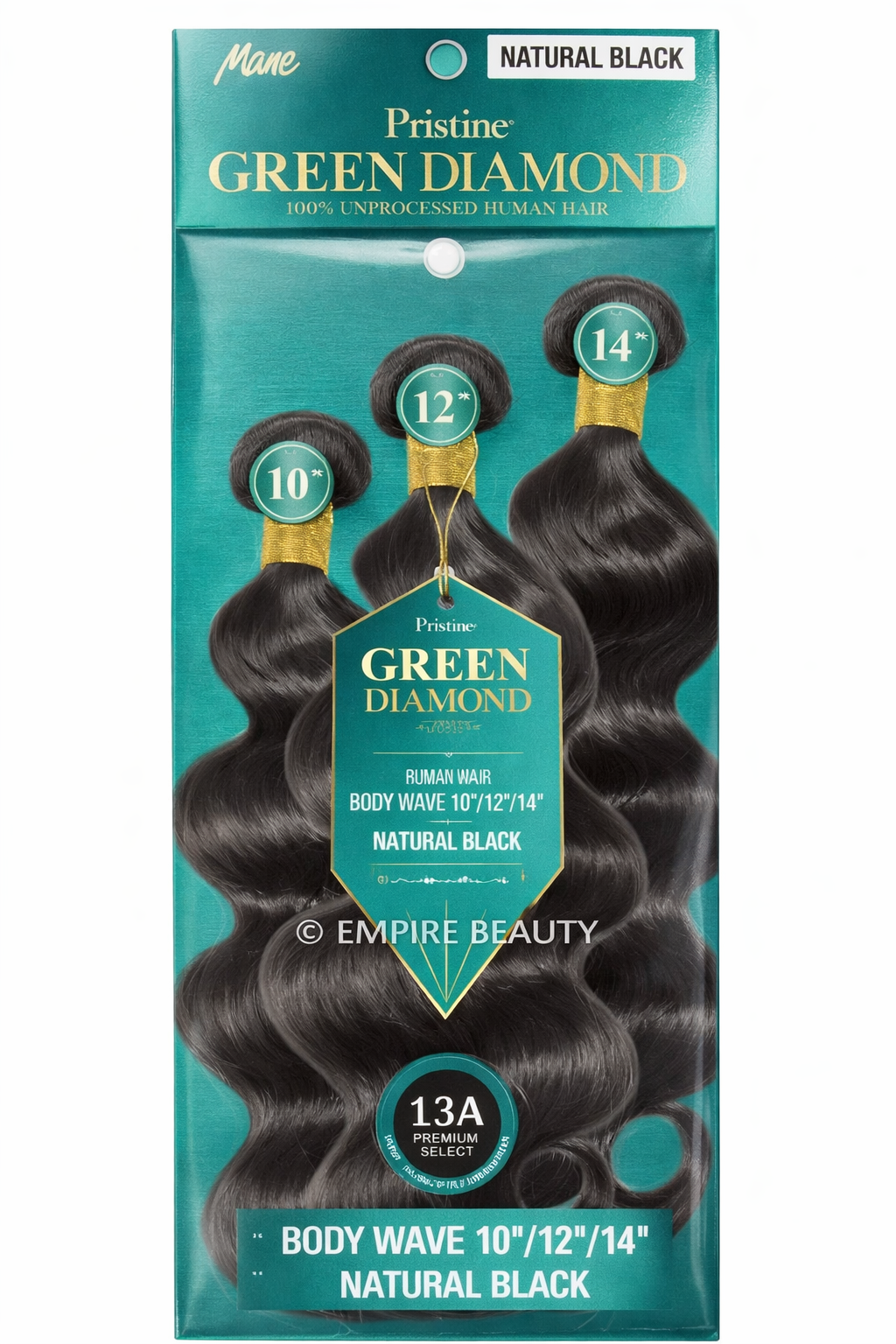 MANE CONCEPT Pristine 13A Green Diamond 100% Unprocessed Hair Multi Pack - Body Wave_1 MANE CONCEPT Pristine 13A Green Diamond 100% Unprocessed Hair Multi Pack - Body Wave_1
