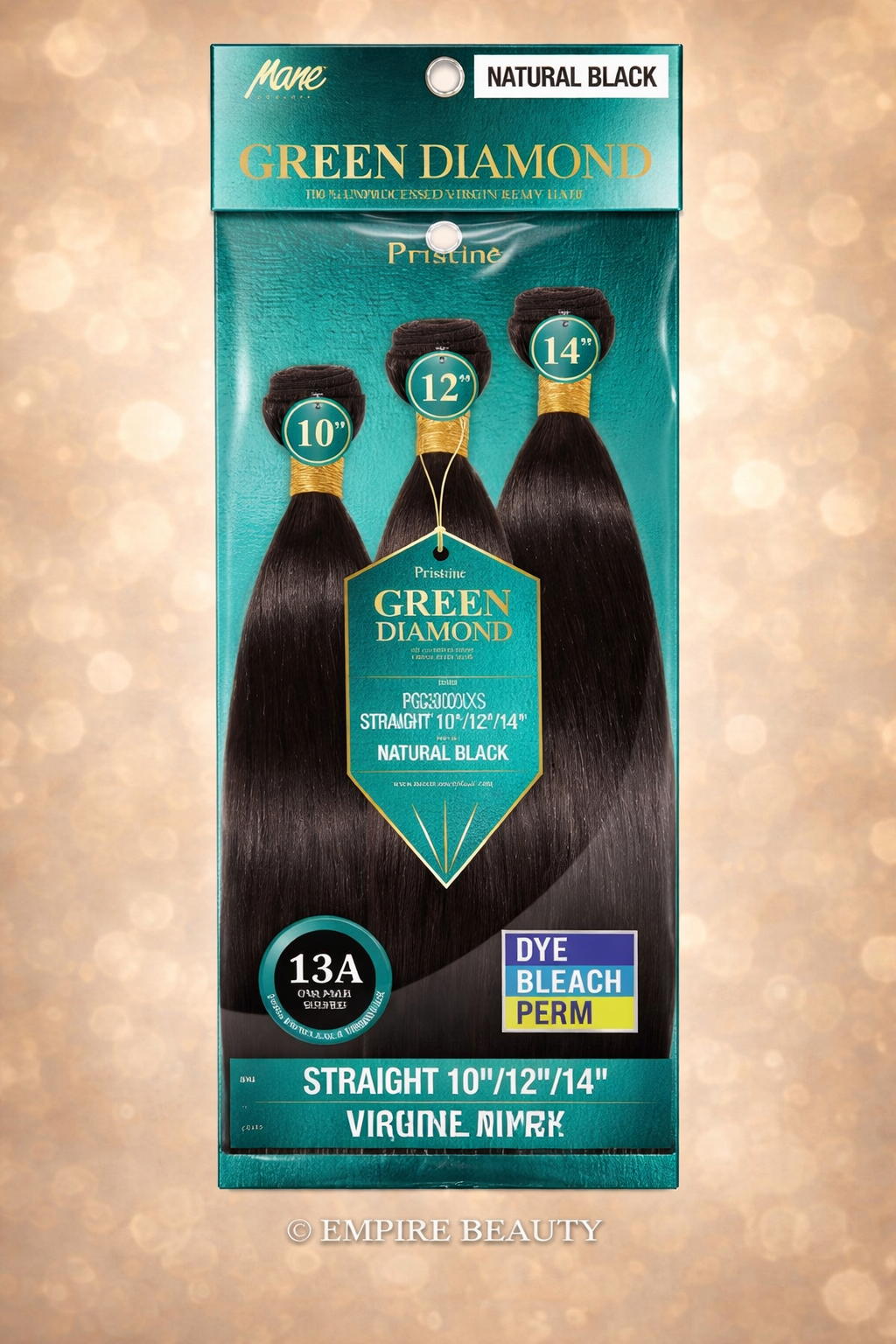 MANE CONCEPT Pristine 13A Green Diamond 100% Unprocessed Hair Multi Pack - Straight_1