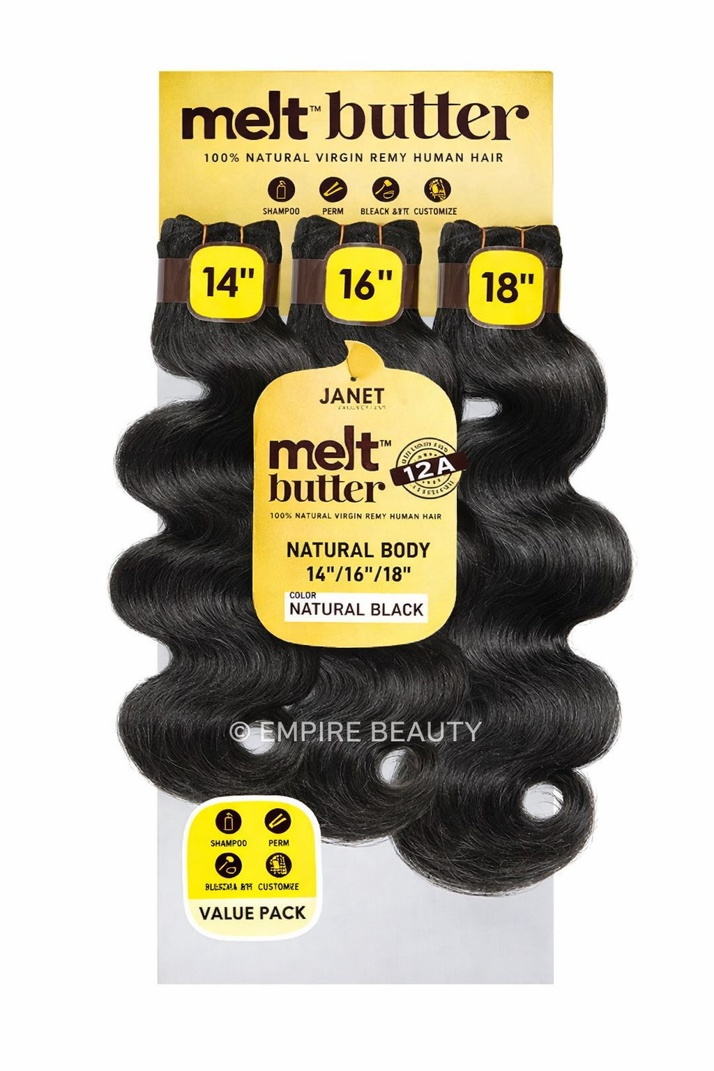 MELT™ BUTTER 12A Unprocessed Remy 100% Human Hair Single Bundle - Body Wave (10 - 30)_1