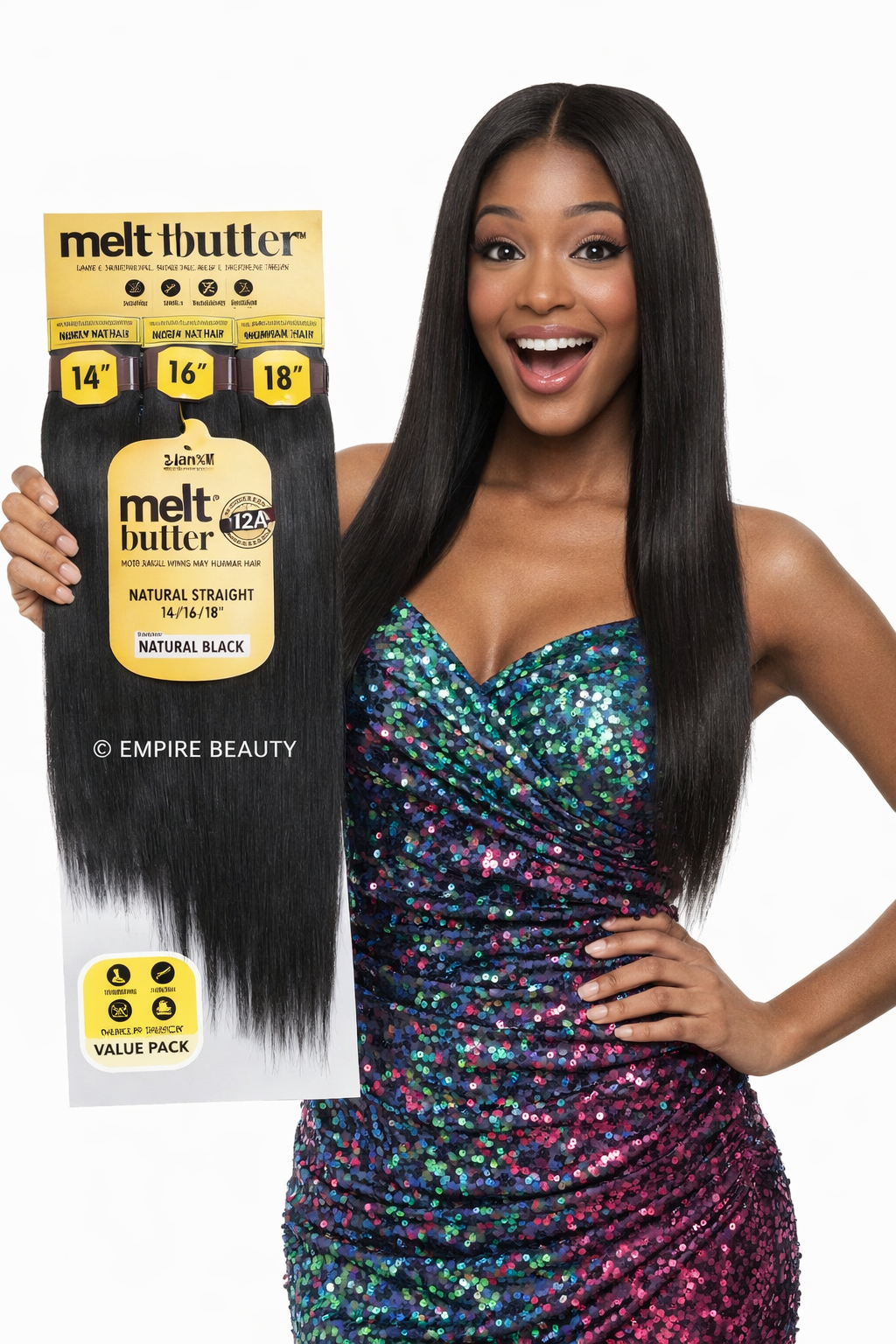 MELT™ BUTTER 12A Unprocessed Remy 100% Human Hair Single Bundle - Straight (10 - 30)