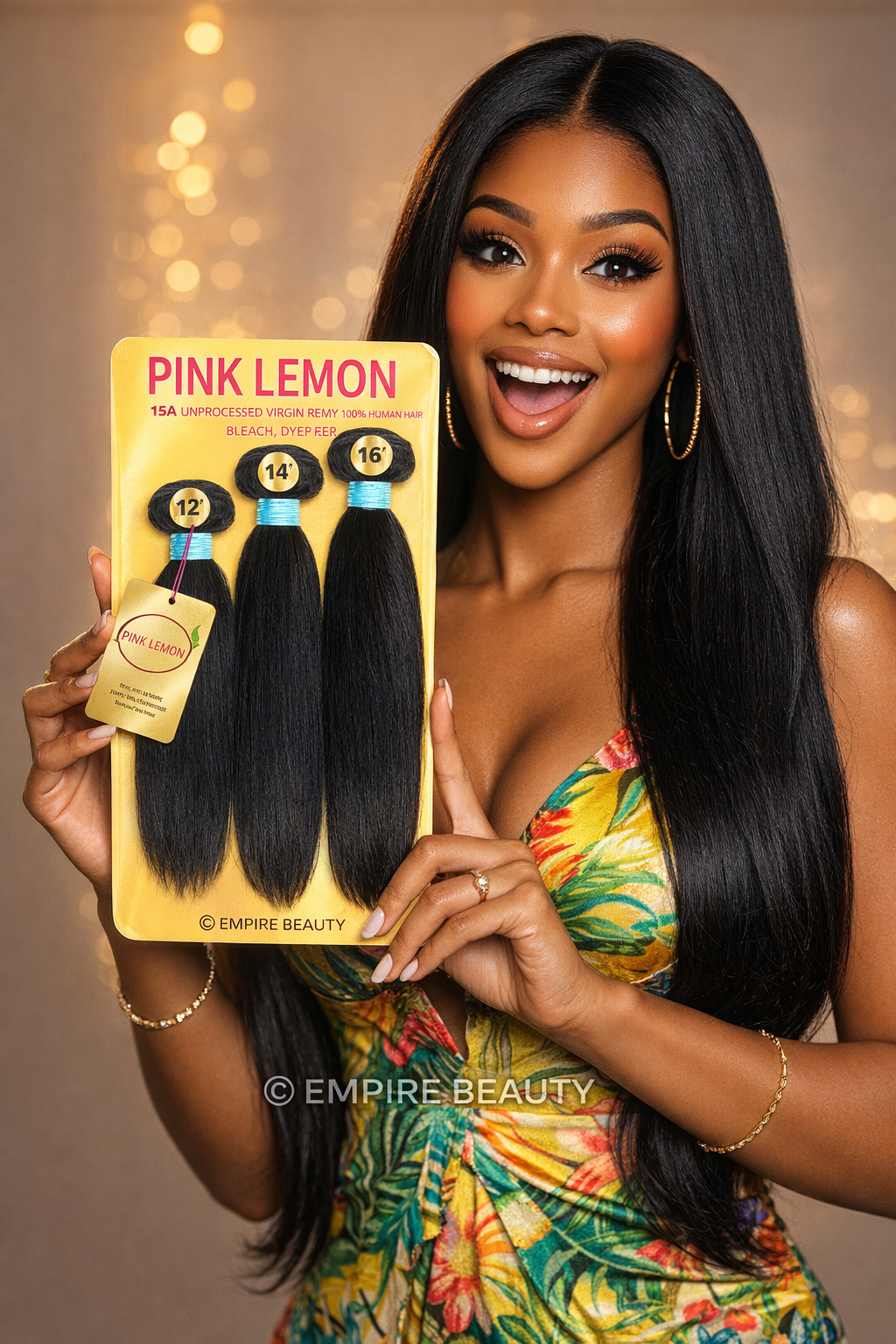 PINK-LEMON-15A-Unprocessed-Remy-100-Human-Hair-Single-Bundle-Straight-10-30