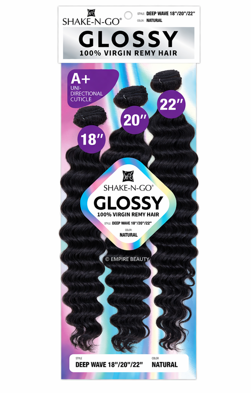 SHAKE N GO Glossy 100% Virgin Remy Hair Multi Pack - Deep Wave_1