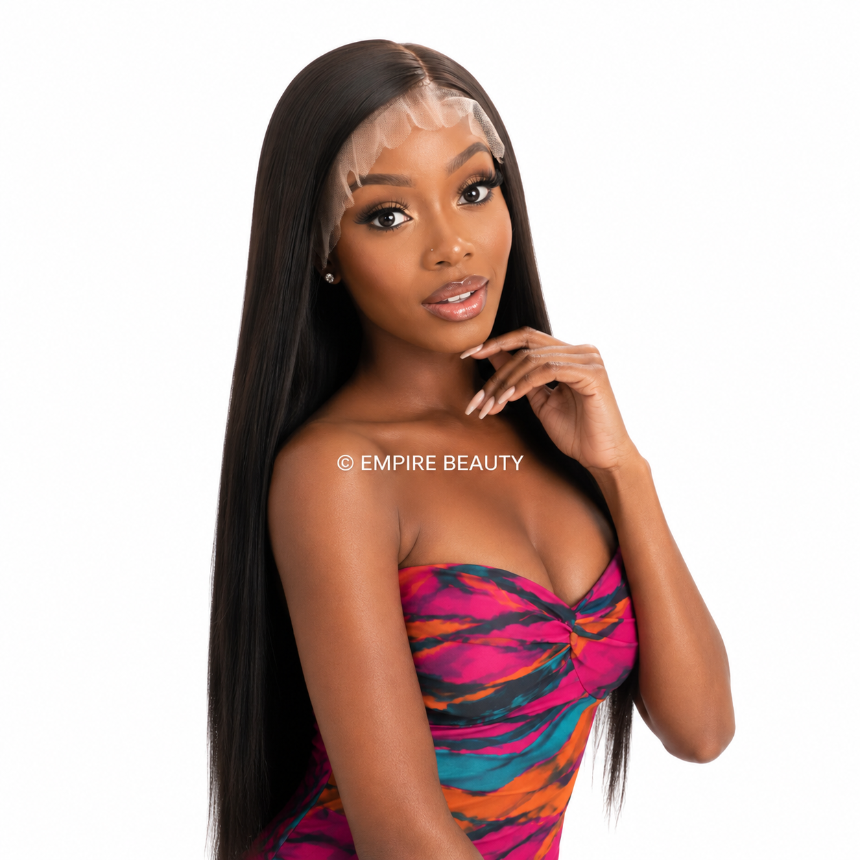 13x6 HD Lace Frontal Wig Natural 210% Density Full Frontal Wig - Straight (12 - 36) Image 3